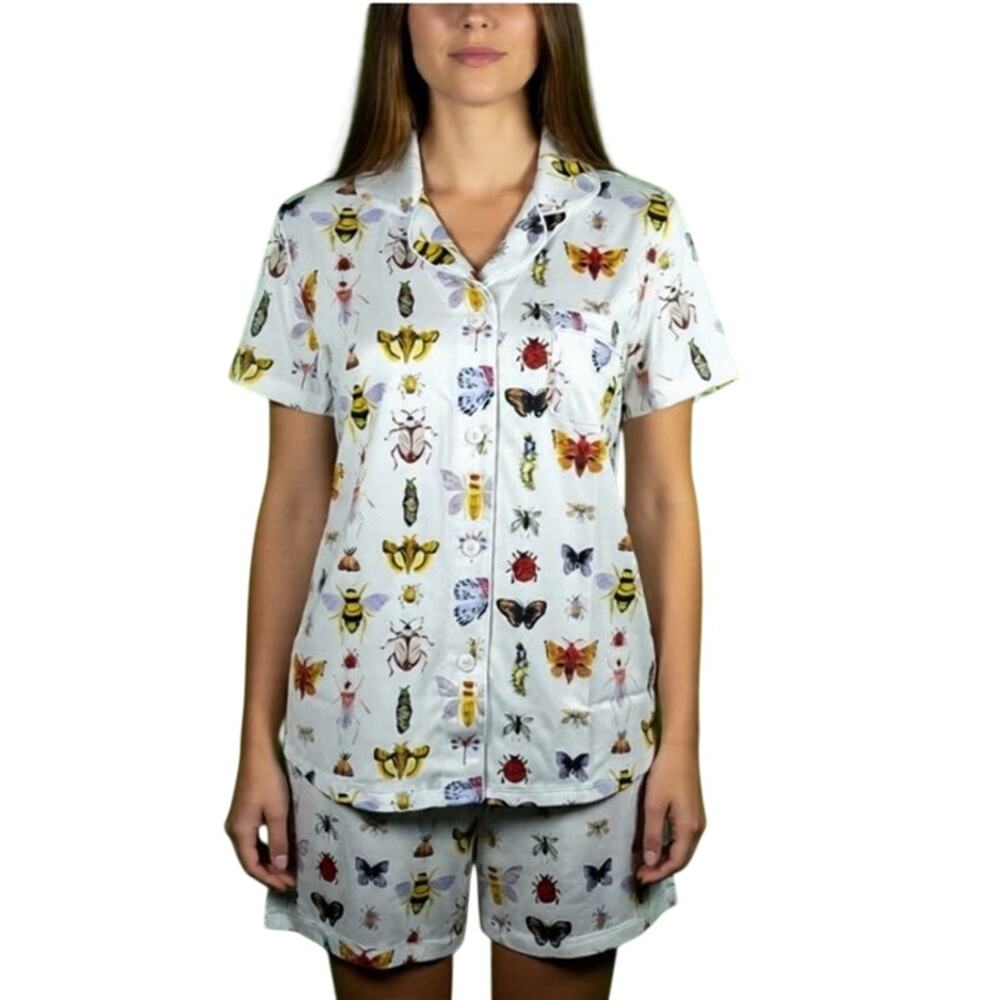 Hart+Land Bugs Patterned Organic Pima Cotton Women’s Pajama Set Size XL